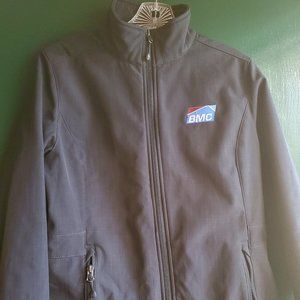 Eddie Bauer Black Jacket Soft Shell Fleece with BMC logo - Medium